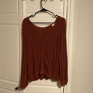 Sezane Beryl Cardigan Rose Pale - Size S